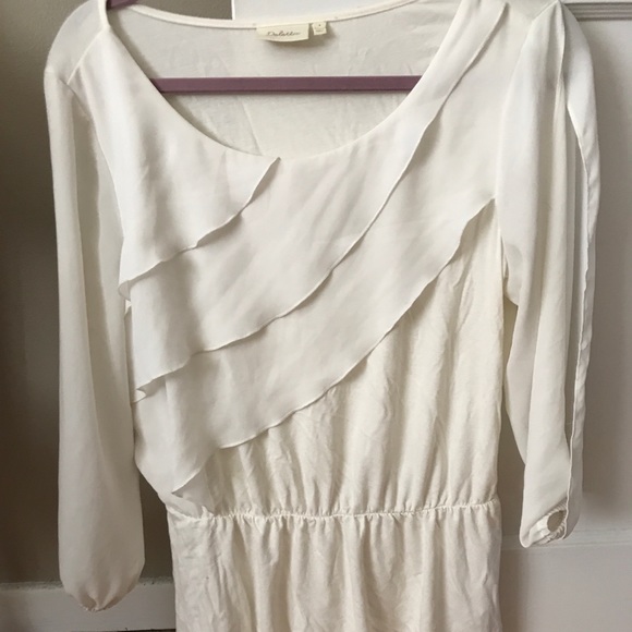 Anthropologie Deletta Peplum white blouse - Picture 4 of 6